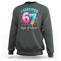 I Survived 67 Days of School Funny Six Seven Meme Sweatshirt Baseball Ice Cream Dripping - Wonder Print Shop
