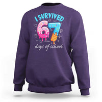 I Survived 67 Days of School Funny Six Seven Meme Sweatshirt Baseball Ice Cream Dripping - Wonder Print Shop