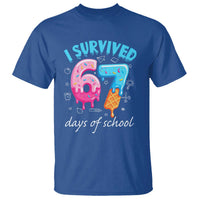 I Survived 67 Days of School Funny Six Seven Meme T Shirt Baseball Ice Cream Dripping - Wonder Print Shop