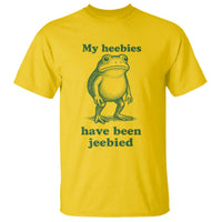 Funny Frog T Shirt My Heebies Have Been Jeebied Weirdcore Meme - Wonder Print Shop