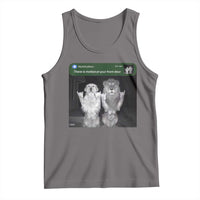 There is Motion at Your Front Door Tank Top Funny Golden Retriever Dog And Lion Motion Meme - Wonder Print Shop