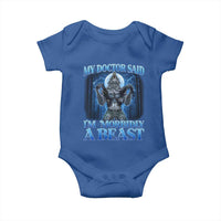 Funny Alpha Wolf Baby Onesie My Doctor Said I'm Morbidly A Beast Meme - Wonder Print Shop