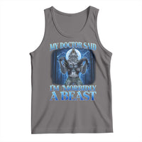 Funny Alpha Wolf Tank Top My Doctor Said I'm Morbidly A Beast Meme - Wonder Print Shop