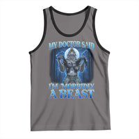 Funny Alpha Wolf Tank Top My Doctor Said I'm Morbidly A Beast Meme - Wonder Print Shop