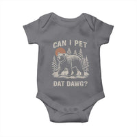 Can I Pet Dat Dawg Baby Onesie Hiker Animal Lover Funny Bear Outdoors Meme - Wonder Print Shop