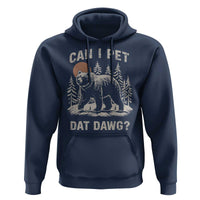 Can I Pet Dat Dawg Hoodie Hiker Animal Lover Funny Bear Outdoors Meme - Wonder Print Shop