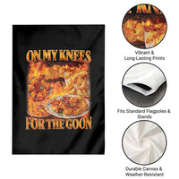 Funny Crab Rangoon Meme Garden Flag Vintage 90s Style On My Knees Bootleg Graphic - Wonder Print Shop