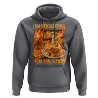 Funny Crab Rangoon Meme Hoodie Vintage 90s Style On My Knees Bootleg Graphic - Wonder Print Shop