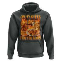 Funny Crab Rangoon Meme Hoodie Vintage 90s Style On My Knees Bootleg Graphic - Wonder Print Shop