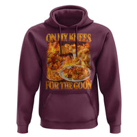 Funny Crab Rangoon Meme Hoodie Vintage 90s Style On My Knees Bootleg Graphic - Wonder Print Shop