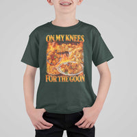 Funny Crab Rangoon Meme T Shirt For Kid Vintage 90s Style On My Knees Bootleg Graphic - Wonder Print Shop