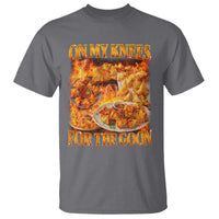 Funny Crab Rangoon Meme T Shirt Vintage 90s Style On My Knees Bootleg Graphic - Wonder Print Shop