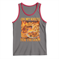 Funny Crab Rangoon Meme Tank Top Vintage 90s Style On My Knees Bootleg Graphic - Wonder Print Shop