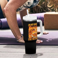 Funny Crab Rangoon Meme Tumbler With Handle Vintage 90s Style On My Knees Bootleg Graphic - Wonder Print Shop
