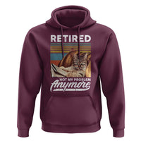 Funny Cat Retired Hoodie Not My Problem Anymore 90s Vintage Style