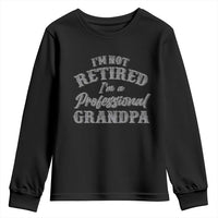 Funny Retirement Gifts Youth Sweatshirt I'm Not Retired I'm A Professional Grandpa