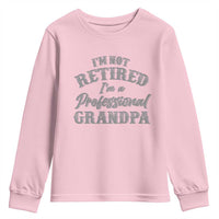 Funny Retirement Gifts Youth Sweatshirt I'm Not Retired I'm A Professional Grandpa