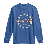 Retired 2025 Long Sleeve Shirt Retirement Gifts American Flag