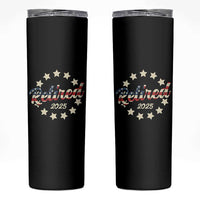 Retired 2025 Skinny Tumbler Retirement Gifts American Flag