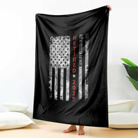 Retired 2025 Throw Blanket Vintage Old American Flag - Wonder Print Shop