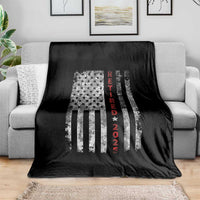 Retired 2025 Throw Blanket Vintage Old American Flag - Wonder Print Shop