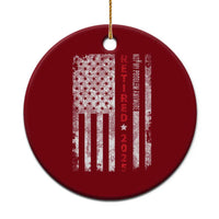 Retired 2025 Ceramic Ornament Vintage Old American Flag - Wonder Print Shop