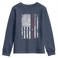 Retired 2025 Youth Sweatshirt Vintage Old American Flag - Wonder Print Shop