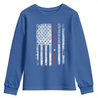 Retired 2025 Youth Sweatshirt Vintage Old American Flag - Wonder Print Shop
