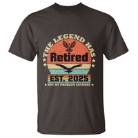 Vintage Retirement 2025 T Shirt Legend Has Retired Not My Problem Anymore