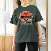 Vintage Retirement 2025 T Shirt For Women Legend Has Retired Not My Problem Anymore