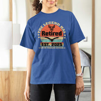 Vintage Retirement 2025 T Shirt For Women Legend Has Retired Not My Problem Anymore