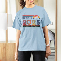 Retro Retired 2025 T Shirt For Women Not My Problem Anymore
