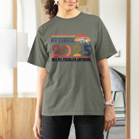 Retro Retired 2025 T Shirt For Women Not My Problem Anymore