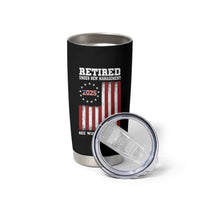 Funny Retired 2025 Tumbler Cup Under New Management See Wife for Details American Flag