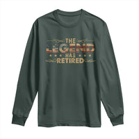 The Legend Has Retired 2025 Long Sleeve Shirt Retro American Flag