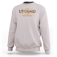 The Legend Has Retired 2025 Sweatshirt Retro American Flag