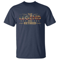 The Legend Has Retired 2025 T Shirt Retro American Flag