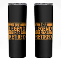 Retro The Legend Has Retired Skinny Tumbler Retirement Gifts