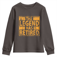 Retro The Legend Has Retired Youth Sweatshirt