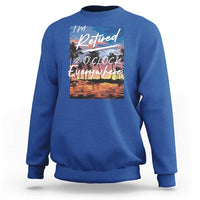 Funny Retirement Gift Sweatshirt I'm Retired It's 5 O'Clock Everywhere Beach Summer Vibes