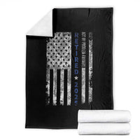 Retired 2025 Throw Blanket Not My Problem Anymore Vintage American Flag - Wonder Print Shop