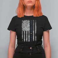 Retired 2025 T Shirt For Women Not My Problem Anymore Vintage American Flag - Wonder Print Shop