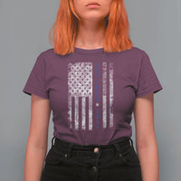 Retired 2025 T Shirt For Women Not My Problem Anymore Vintage American Flag - Wonder Print Shop