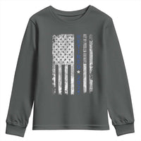 Retired 2025 Youth Sweatshirt Not My Problem Anymore Vintage American Flag - Wonder Print Shop