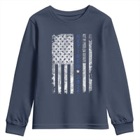Retired 2025 Youth Sweatshirt Not My Problem Anymore Vintage American Flag - Wonder Print Shop