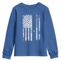 Retired 2025 Youth Sweatshirt Not My Problem Anymore Vintage American Flag - Wonder Print Shop