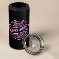 Retired Est 2025 4 in 1 Can Cooler Tumbler Not My Problem Anymore Vintage Pink Retirement Gifts TS10