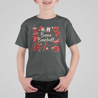 Alabama Baseball T Shirt For Kid Cute Trendy Bama Fan Game Day Doodle