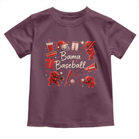 Alabama Baseball Toddler T Shirt Cute Trendy Bama Fan Game Day Doodle