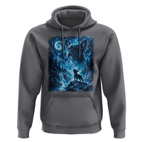 French Bulldog Howling To The Moon Hoodie Vintage Graphic Dog Lovers Silly Frenchy Bulldog Mom